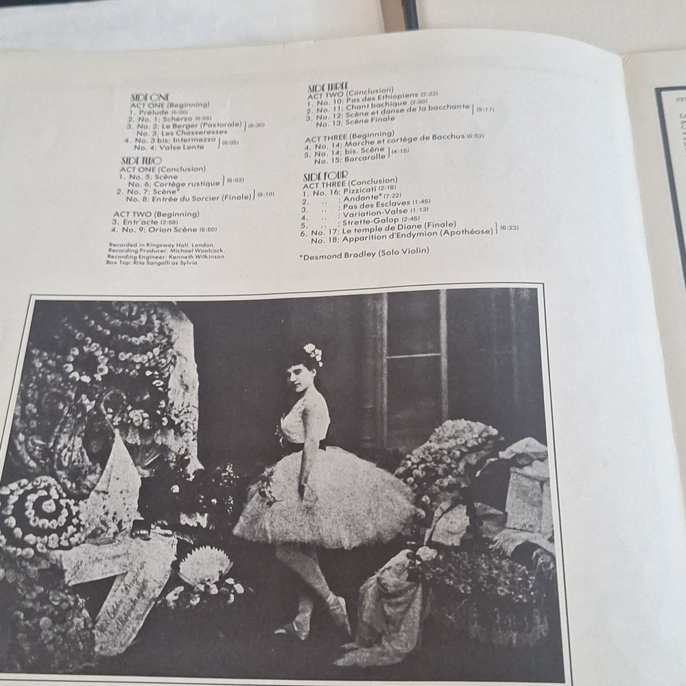 Vintage 1974 Delibes SYLVIA Complete Ballet Vinyl Box Set - London FFRR - Picture 6 of 6